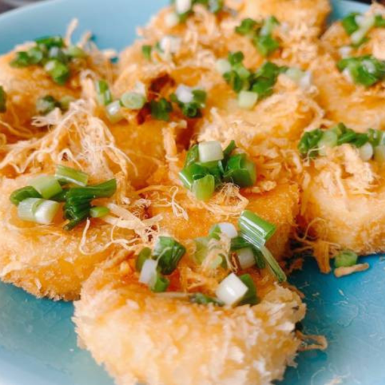 đậu hủ chiên giòn lướt ván