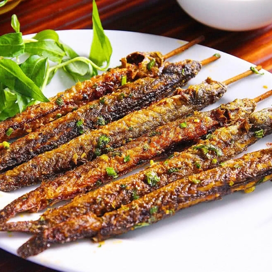 Cá cược chiên - Nướng